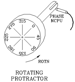 Rotating Protractor Machinery Balancing